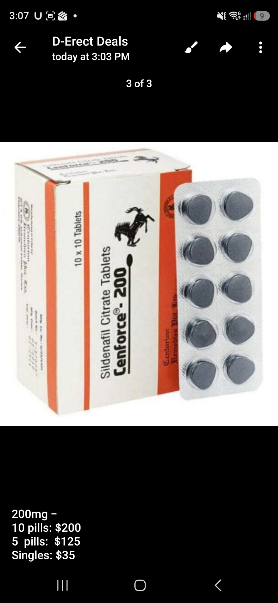 Cenforce 200mg — 5 Pack